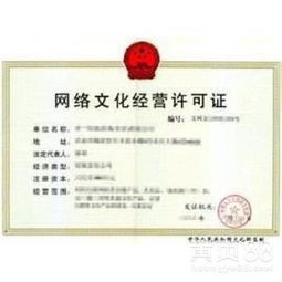 网络文化经营许可证